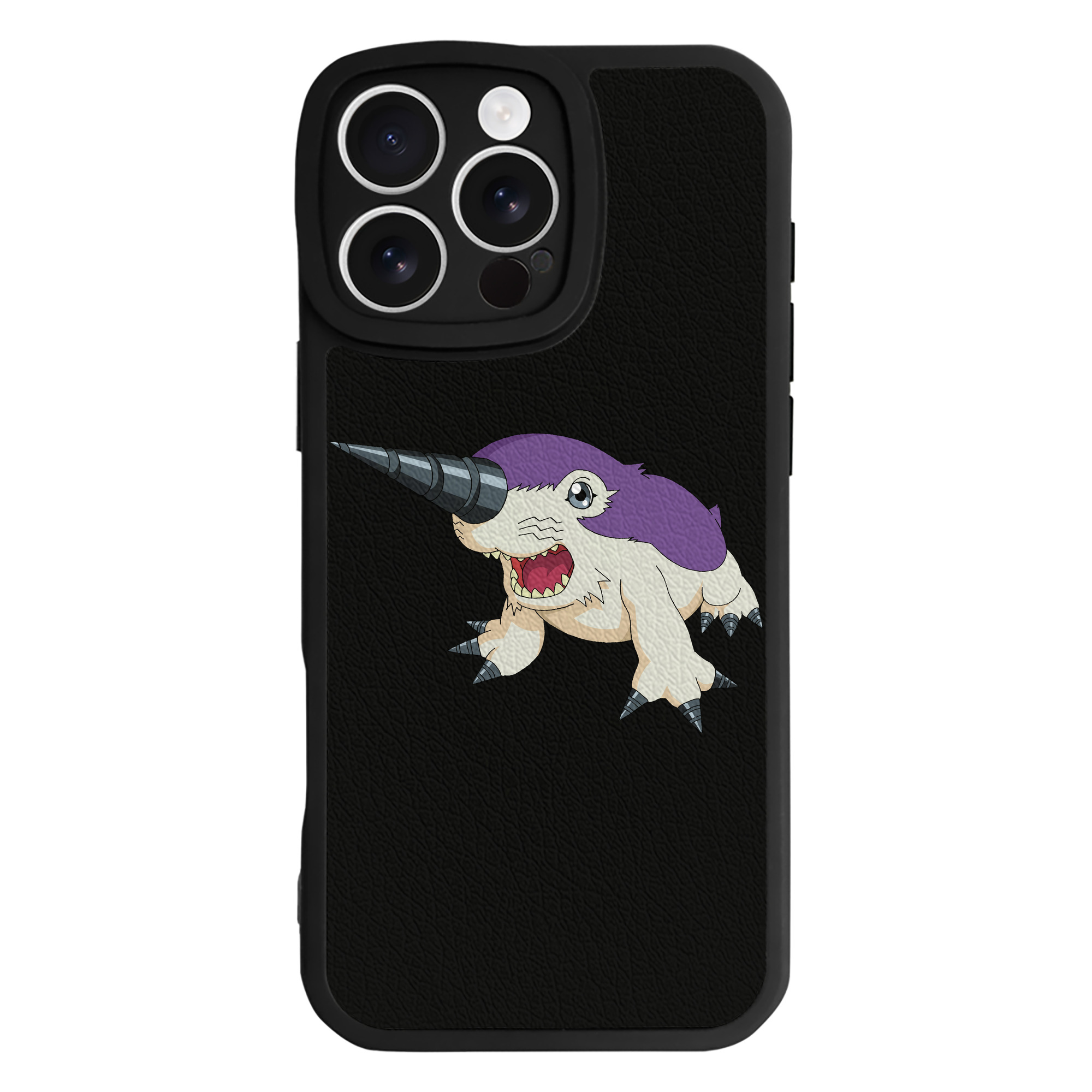 （画像用） Digimon デジタルモンスター/デジモン 【iPhone 16シリーズ対応】シリコンスマホケース（レザー調） 材質：シリコン